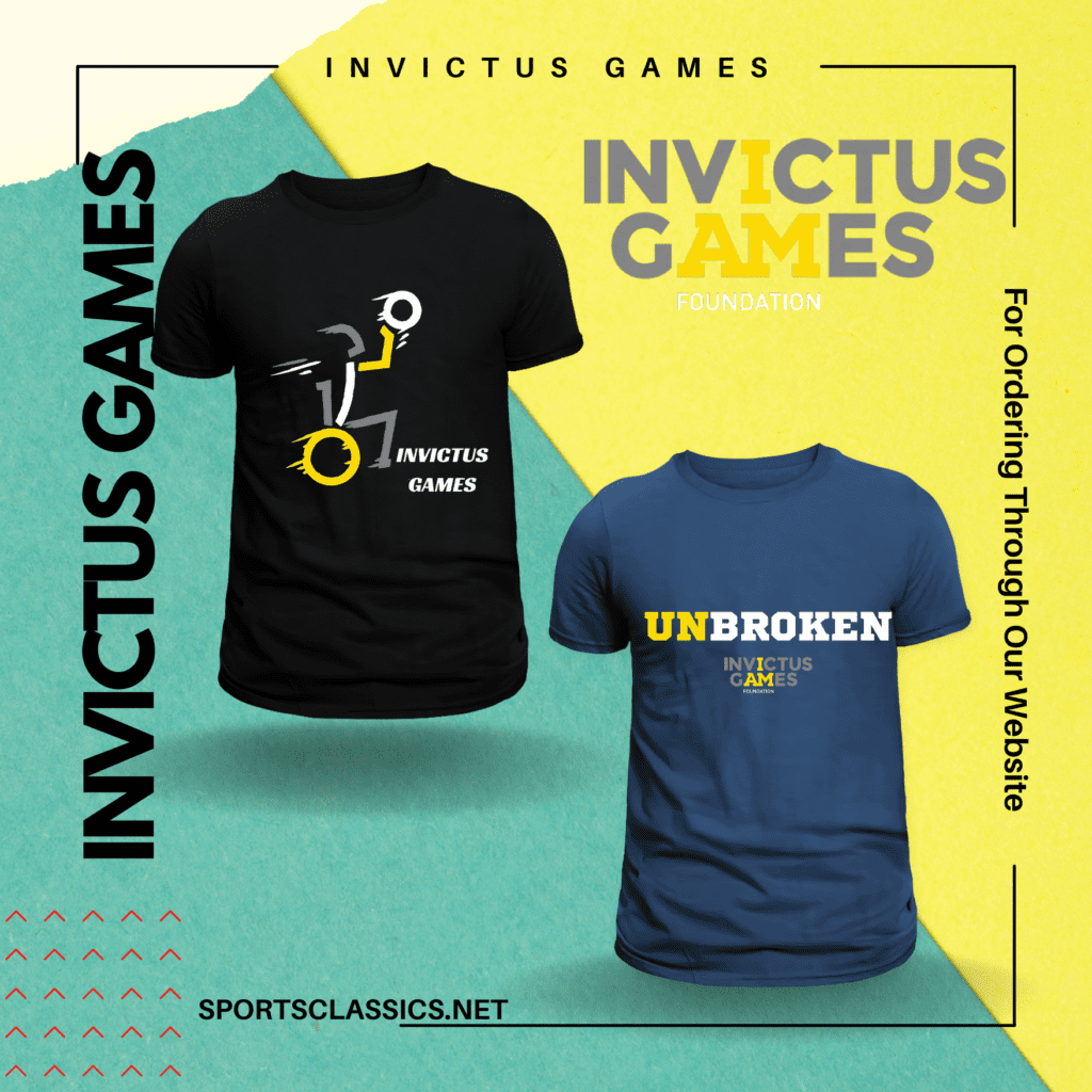 Invictus Games 2025 Shop Tshirts and Merch Sports Classics Custom