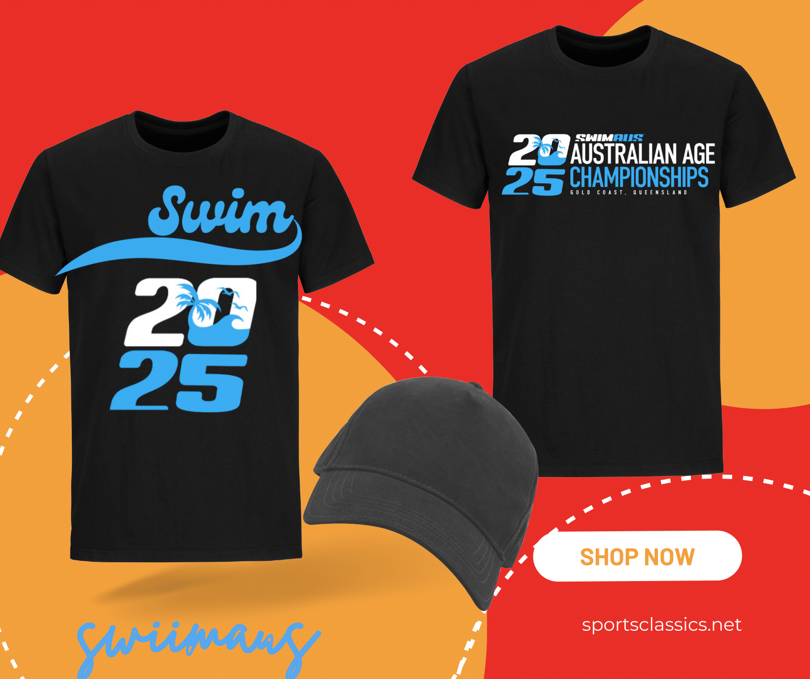 Australian Age Championships 2025 Shop T-shirts and Merch