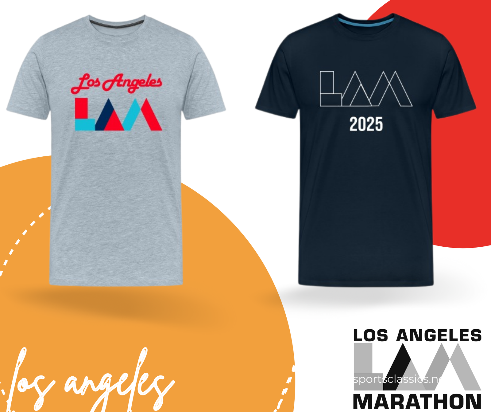 Los Angeles Marathon 2025 Tshirts and Merchandise Sports Classics